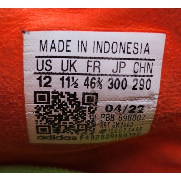 Adidas Predator Edge.4 FG Men's 12 Solar Red Green Athletic Soccer Cleats GW0992 - Picture 9 of 9